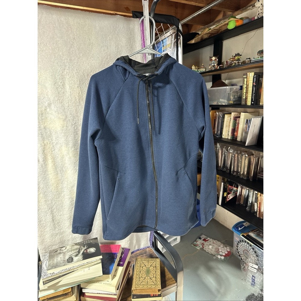 Russell Athletic Fusion Knit Full Zip Hoodie Men's S (34/36) Blue‎